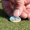YouCustomizeIt Personalized Pirate Scene Golf Ball Marker - Hat Clip - Silver view 4