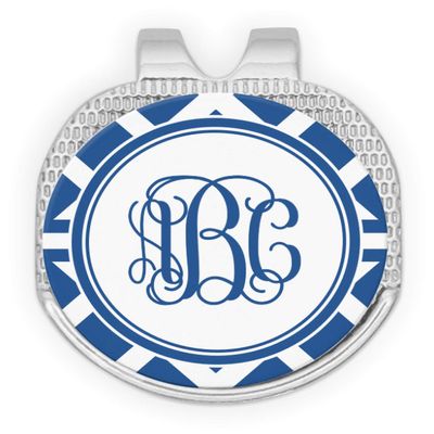 YouCustomizeIt Personalized Diamond Golf Ball Marker - Hat Clip - Silver