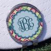 YouCustomizeIt Personalized Retro Circles Golf Ball Marker - Hat Clip - Silver view 3