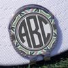 YouCustomizeIt Personalized Geometric Circles Golf Ball Marker - Hat Clip - Silver view 3