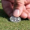 YouCustomizeIt Personalized Geometric Circles Golf Ball Marker - Hat Clip - Silver view 4