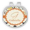 YouCustomizeIt Personalized Swirls, Floral & Chevron Golf Ball Marker - Hat Clip - Silver view 1