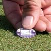 YouCustomizeIt Personalized Purple Gingham & Stripe Golf Ball Marker - Hat Clip - Silver view 4