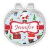 YouCustomizeIt Personalized Santa and Presents Golf Ball Marker - Hat Clip - Silver view 1