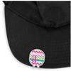 YouCustomizeIt Personalized Colorful Chevron Golf Ball Marker - Hat Clip - Silver view 2