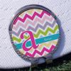YouCustomizeIt Personalized Colorful Chevron Golf Ball Marker - Hat Clip - Silver view 3