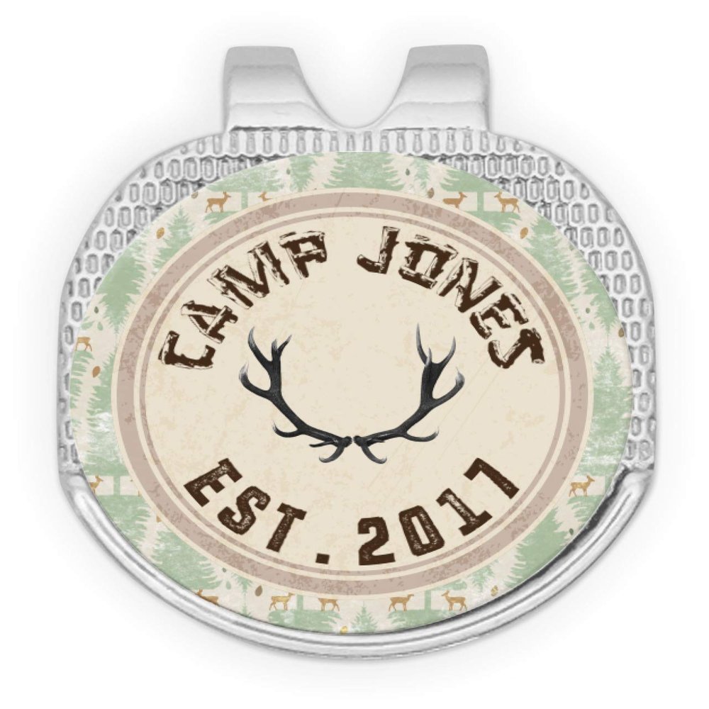 YouCustomizeIt Personalized Deer Golf Ball Marker - Hat Clip - Silver