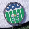 YouCustomizeIt Personalized Football Golf Ball Marker - Hat Clip - Silver view 3