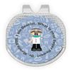 RNK Shops Personalized Dentist Golf Ball Marker - Hat Clip - Silver view 1