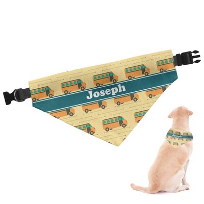 RNK Shops Personalized School Bus Dog Bandana - Large