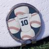 YouCustomizeIt Personalized Baseball Jersey Golf Ball Marker - Hat Clip - Silver view 3