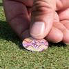 YouCustomizeIt Personalized Ikat Chevron Golf Ball Marker - Hat Clip - Silver view 4