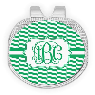 YouCustomizeIt Personalized Zig Zag Golf Ball Marker - Hat Clip - Silver