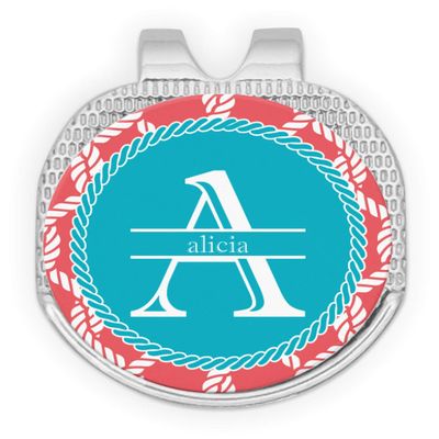 YouCustomizeIt Personalized Linked Rope Golf Ball Marker - Hat Clip - Silver