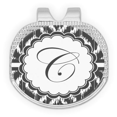 YouCustomizeIt Personalized Ikat Golf Ball Marker - Hat Clip - Silver