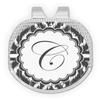 YouCustomizeIt Personalized Ikat Golf Ball Marker - Hat Clip - Silver view 1