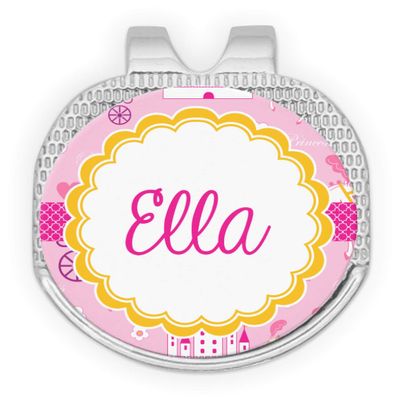 YouCustomizeIt Personalized Princess Carriage Golf Ball Marker - Hat Clip - Silver