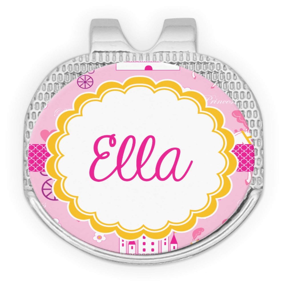 YouCustomizeIt Personalized Princess Carriage Golf Ball Marker - Hat Clip - Silver