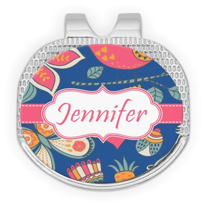 YouCustomizeIt Personalized Owl & Hedgehog Golf Ball Marker - Hat Clip - Silver