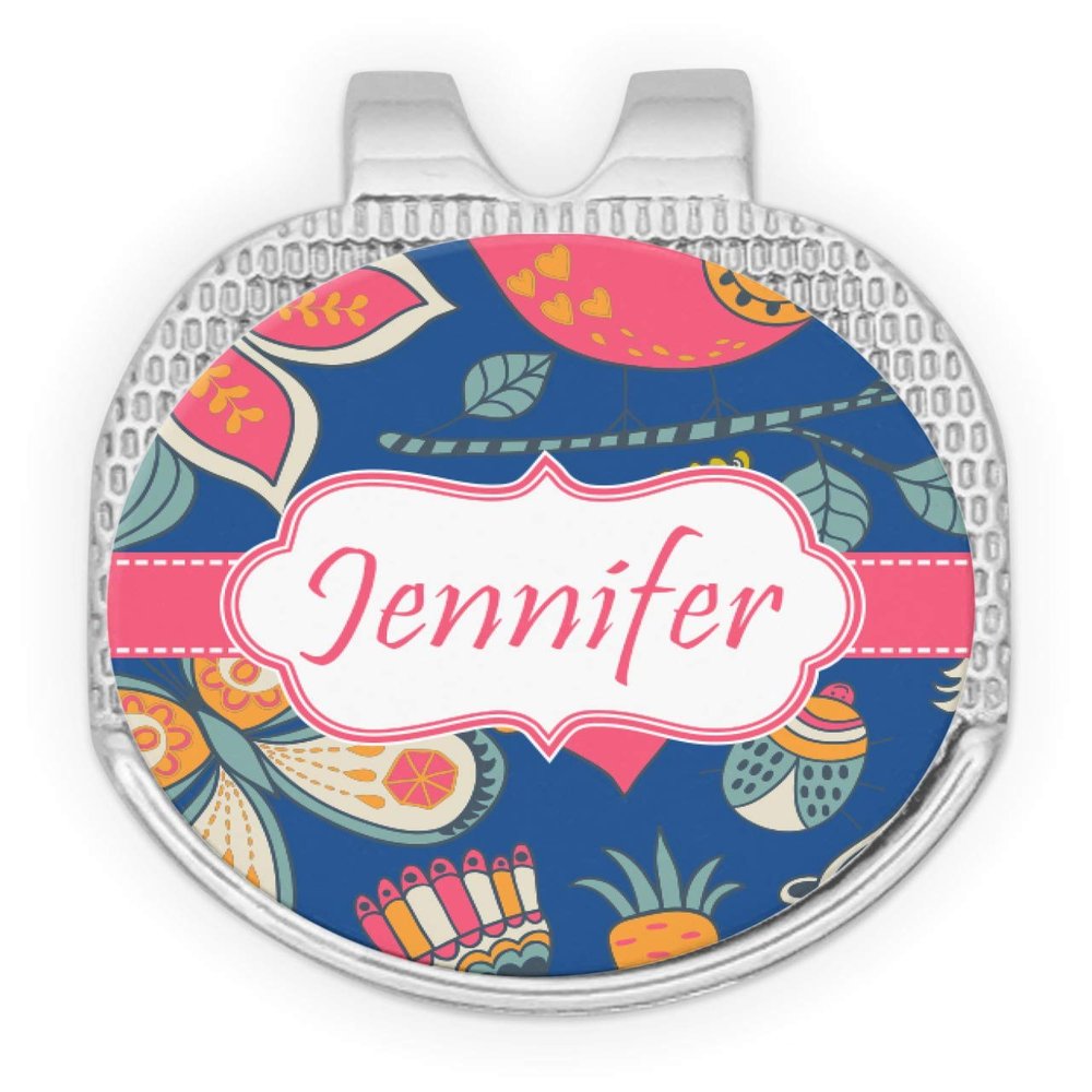 YouCustomizeIt Personalized Owl & Hedgehog Golf Ball Marker - Hat Clip - Silver