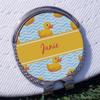 YouCustomizeIt Personalized Rubber Duckie Golf Ball Marker - Hat Clip - Silver view 3