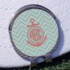 YouCustomizeIt Personalized Chevron & Anchor Golf Ball Marker - Hat Clip - Silver view 3