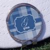 YouCustomizeIt Personalized Plaid Golf Ball Marker - Hat Clip - Silver view 3