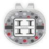 YouCustomizeIt Personalized Red & Gray Polka Dots Golf Ball Marker - Hat Clip - Silver view 1