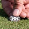 YouCustomizeIt Personalized Red & Gray Polka Dots Golf Ball Marker - Hat Clip - Silver view 4