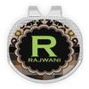 YouCustomizeIt Personalized Moroccan Mosaic & Plaid Golf Ball Marker - Hat Clip - Silver view 1