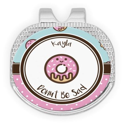 YouCustomizeIt Personalized Donuts Golf Ball Marker - Hat Clip - Silver