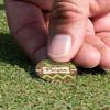 YouCustomizeIt Personalized Green & Brown Toile & Chevron Golf Ball Marker - Hat Clip - Silver view 4