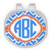 YouCustomizeIt Personalized Zigzag Golf Ball Marker - Hat Clip - Silver view 1