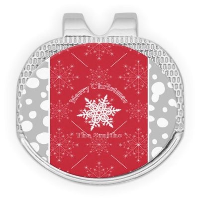 YouCustomizeIt Personalized Snowflakes Golf Ball Marker - Hat Clip - Silver