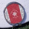 YouCustomizeIt Personalized Snowflakes Golf Ball Marker - Hat Clip - Silver view 3