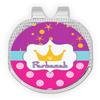 YouCustomizeIt Personalized Sparkle & Dots Golf Ball Marker - Hat Clip - Silver view 1