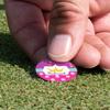 YouCustomizeIt Personalized Sparkle & Dots Golf Ball Marker - Hat Clip - Silver view 4