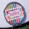 RNK Shops Personalized Flipflop Golf Ball Marker - Hat Clip - Silver view 3