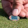 YouCustomizeIt Personalized Retro Squares Golf Ball Marker - Hat Clip - Silver view 4