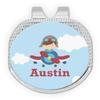 YouCustomizeIt Personalized Airplane & Pilot Golf Ball Marker - Hat Clip - Silver view 1