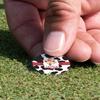 YouCustomizeIt Personalized Cowprint Cowgirl Golf Ball Marker - Hat Clip - Silver view 4