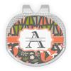 YouCustomizeIt Personalized Fox Trail Floral Golf Ball Marker - Hat Clip - Silver view 1