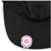 YouCustomizeIt Personalized Pink & Green Chevron Golf Ball Marker - Hat Clip - Silver view 2