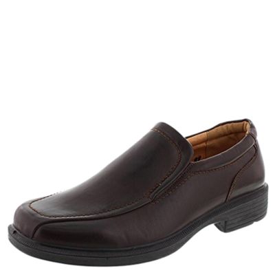 Deer Stags Men's Greenpoint Dress Shoes Comfortable Slip On Formal Loafers for Weddings, Church, Office, Prom/Dark Brown / 14 Medium