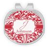YouCustomizeIt Personalized Swirl Golf Ball Marker - Hat Clip - Silver view 1