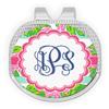 YouCustomizeIt Personalized Preppy Golf Ball Marker - Hat Clip - Silver view 1
