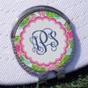 YouCustomizeIt Personalized Preppy Golf Ball Marker - Hat Clip - Silver view 3