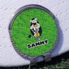 YouCustomizeIt Personalized Cow Golfer Golf Ball Marker - Hat Clip - Silver view 3