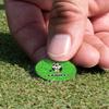 YouCustomizeIt Personalized Cow Golfer Golf Ball Marker - Hat Clip - Silver view 4