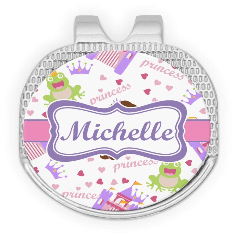 YouCustomizeIt Personalized Princess Print Golf Ball Marker - Hat Clip - Silver